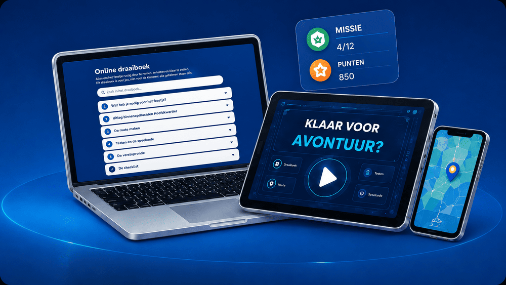 De Locohippo-apps op laptop, tablet en telefoon
